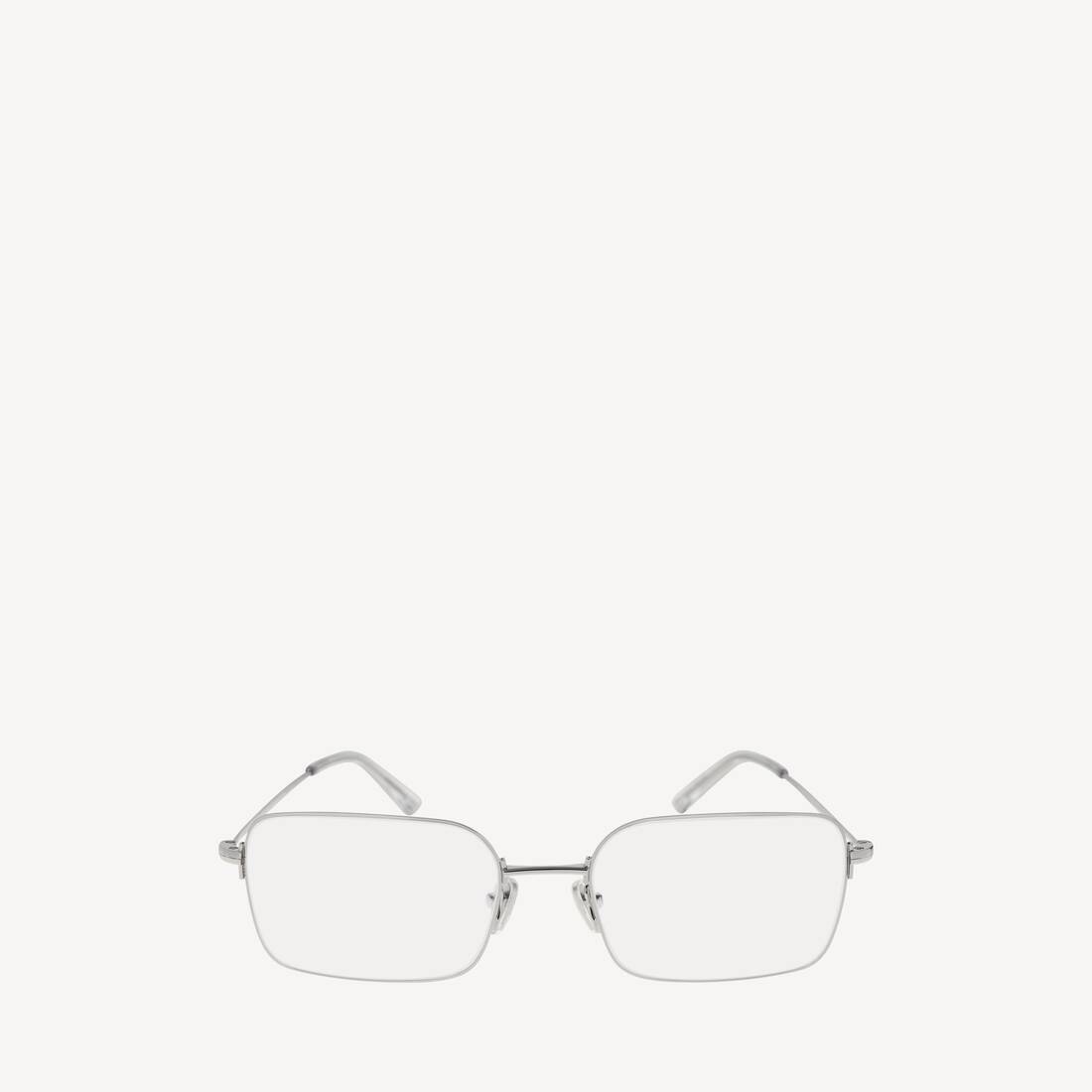 Gafas de sol rectangulares invisibles en plata