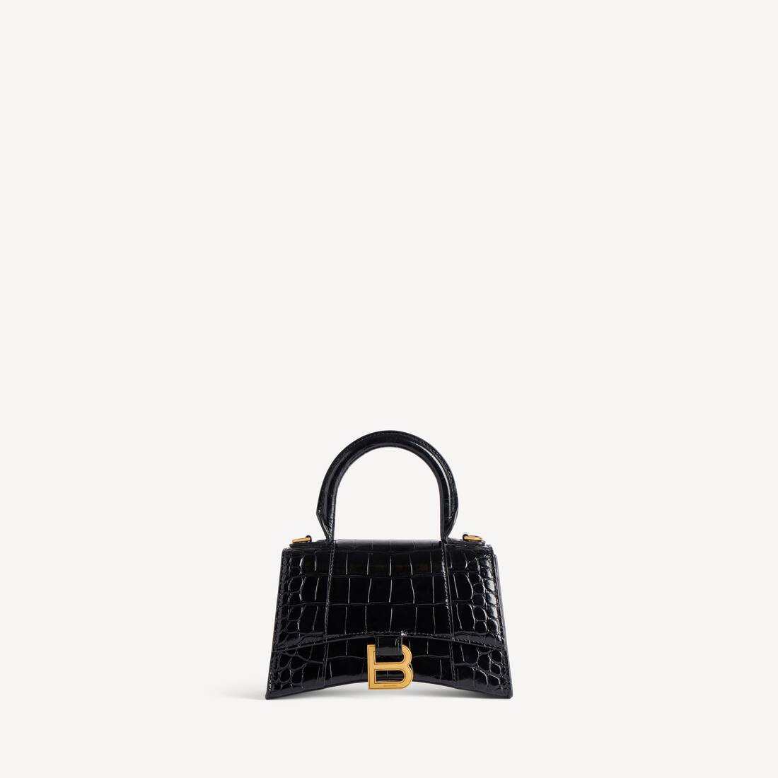 Bolso de mujer tipo reloj de arena Xs en negro