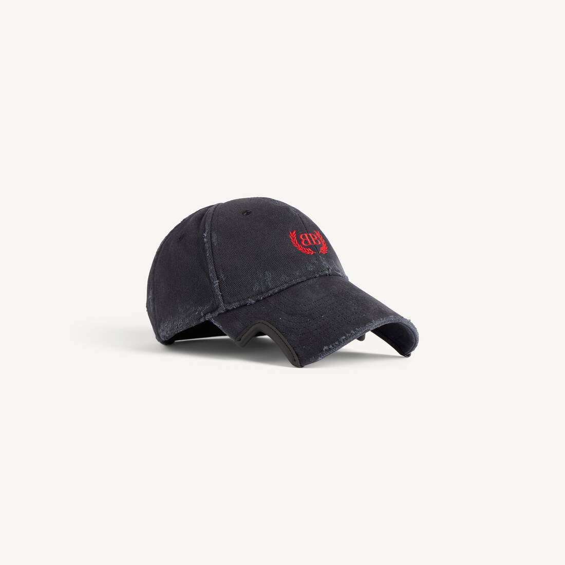 Gorra Laurel Classic en negro y rojo desgastado