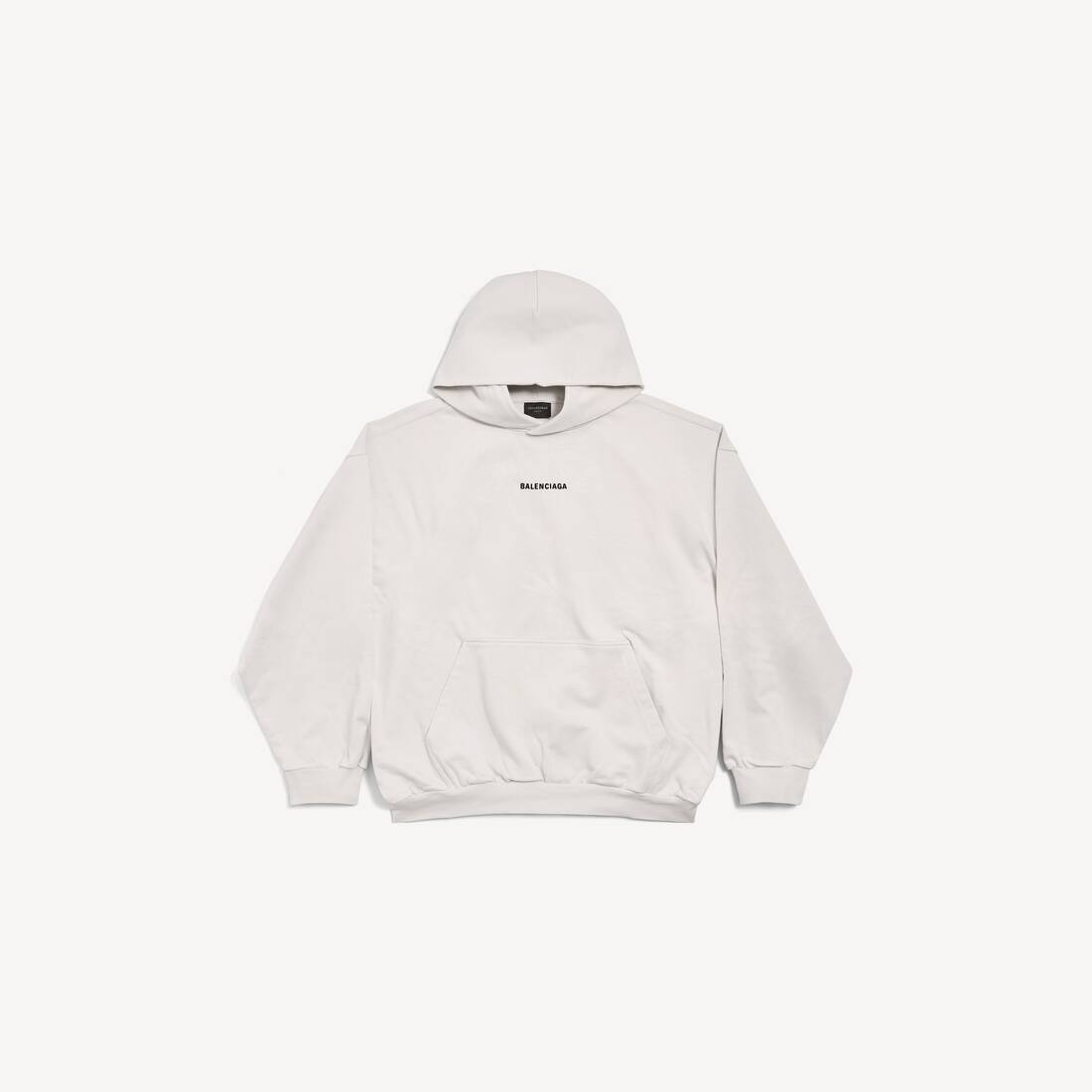 Nuevo Hoodie trasero de Balenciaga, talla media, color blanco roto