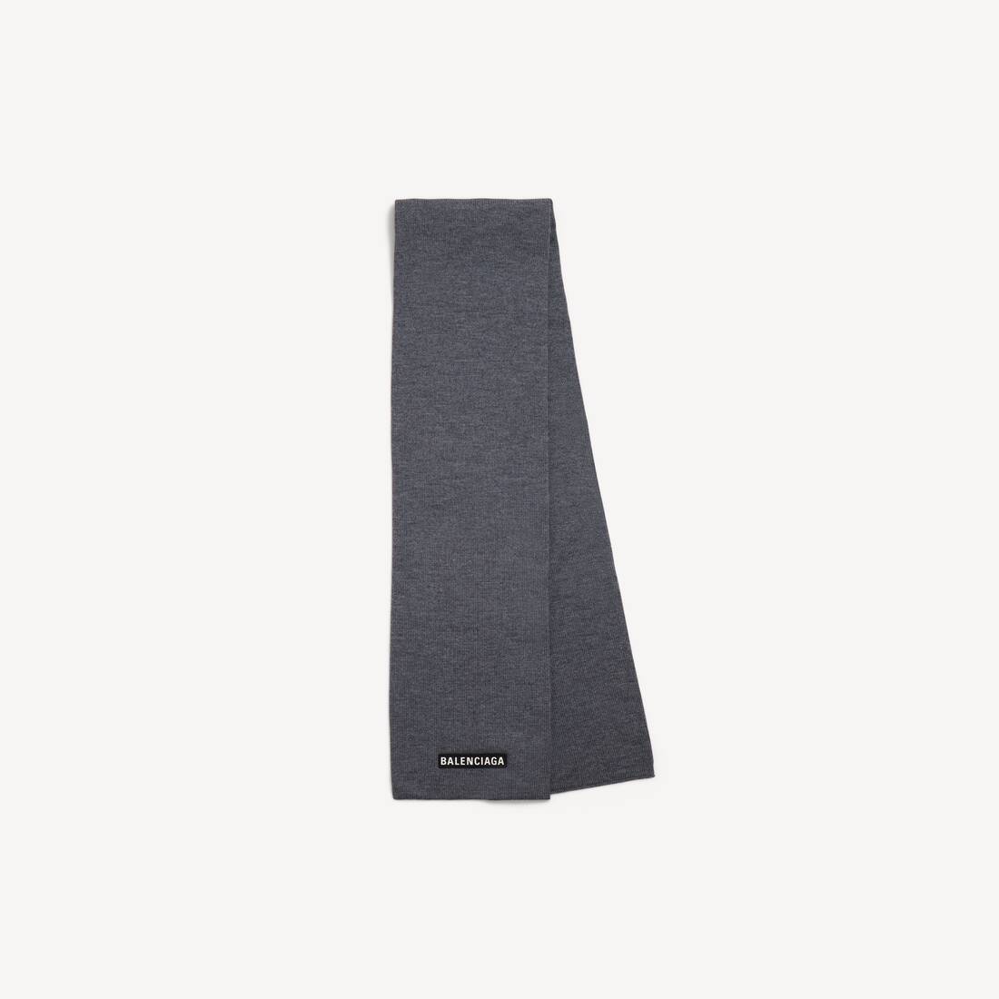 Bufanda de punto en gris para hombre