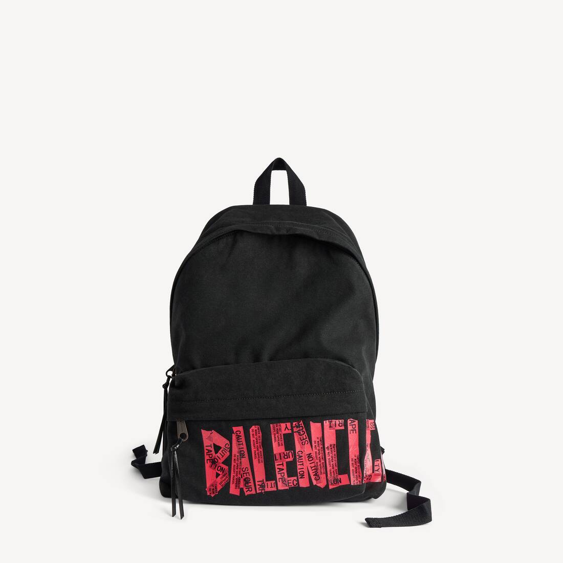 Mochila tipo cinta para hombre en negro/rojo