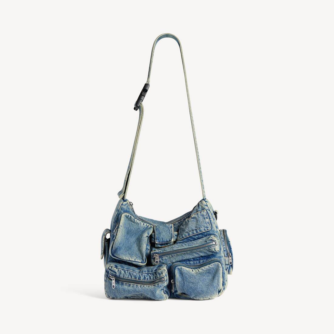 Bolsa de Hombro para Hombres Superbusy en Azul Vintage