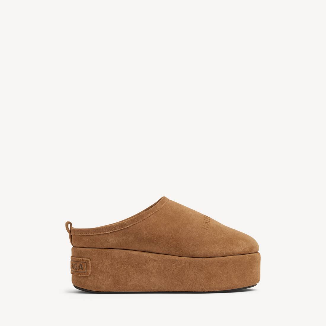 Mocasín plano suave Alaska para mujer en marrón/blanco