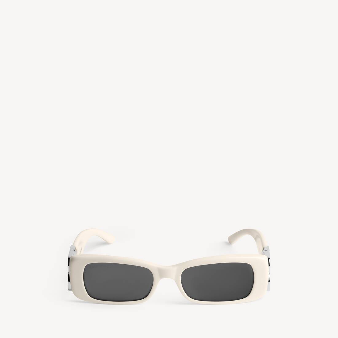 Gafas de sol rectangulares para mujer en crema marfil