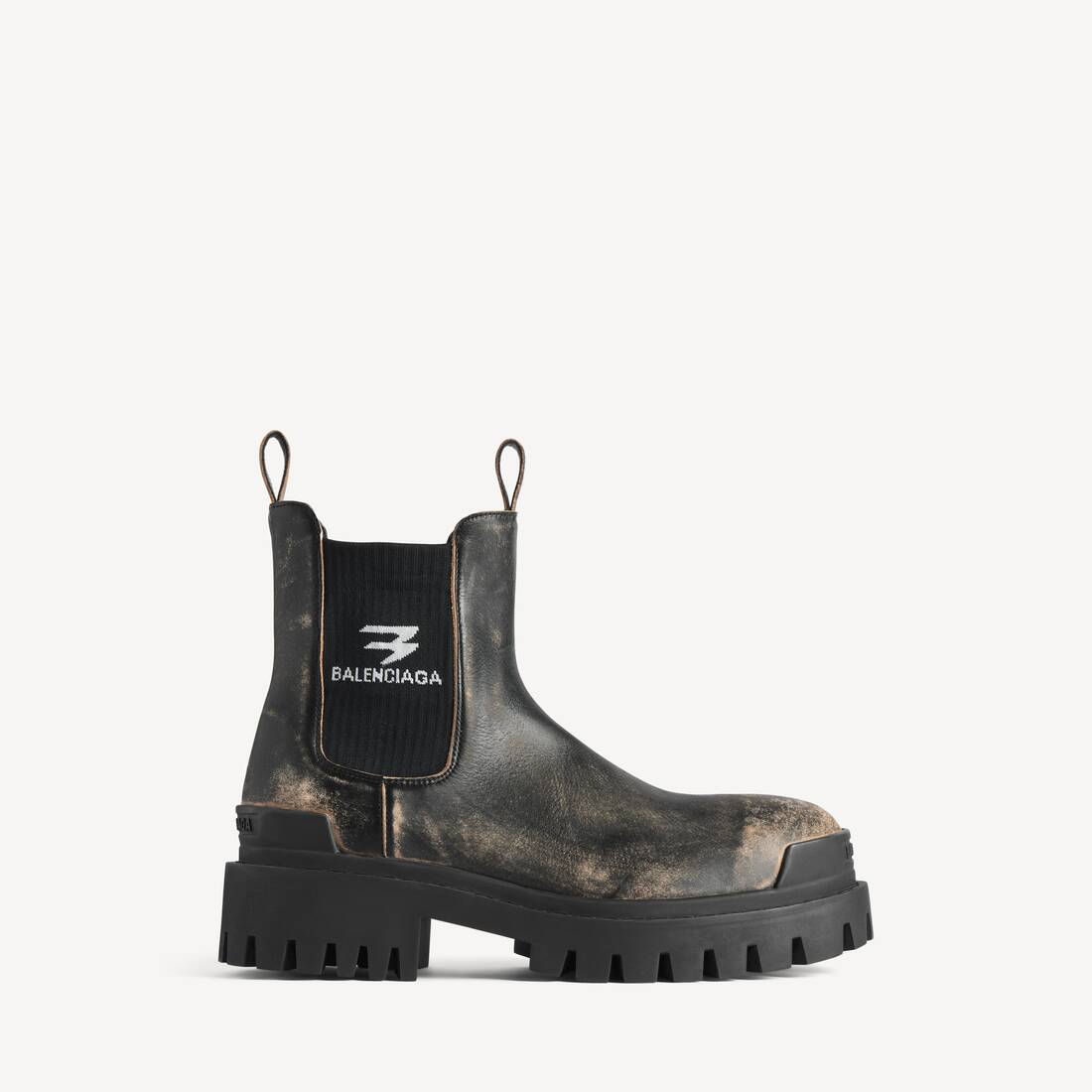 Bota Chelsea para Hombre en Negro/Marrón