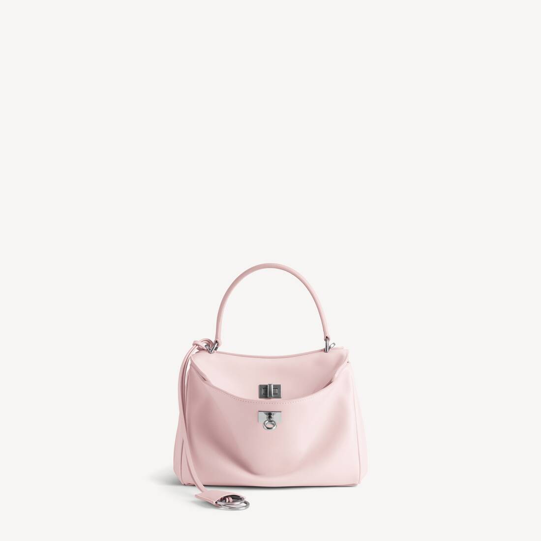 Bolso de Rodeo Mini para Mujer en Seda Rosa