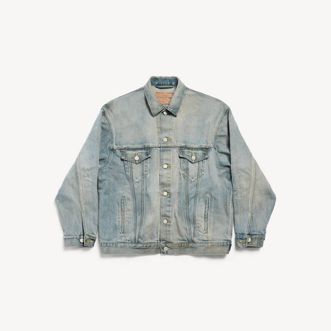 Chaqueta para Mujer de Corte Regular en Gris Helecho/Azul