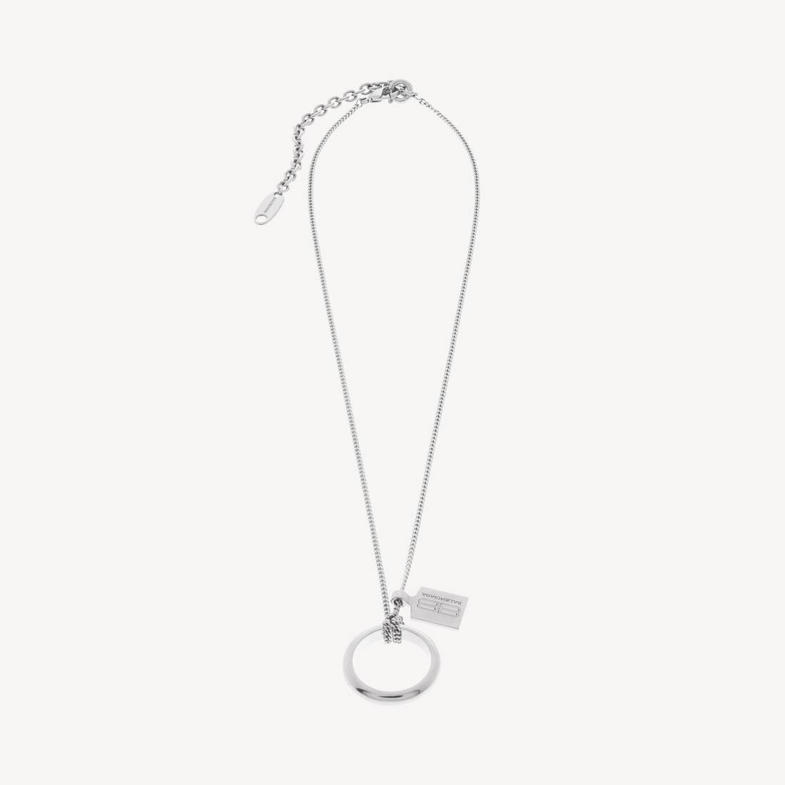 Collar de anillo Saint-Germain en plata brillante