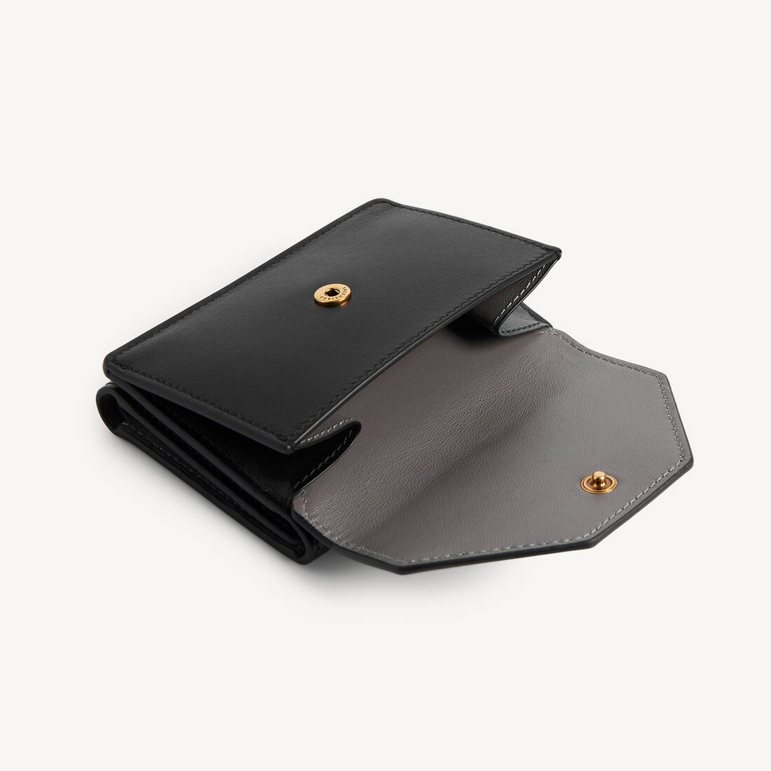 Billetera Mini Tipo Sobre para Mujer en Negro