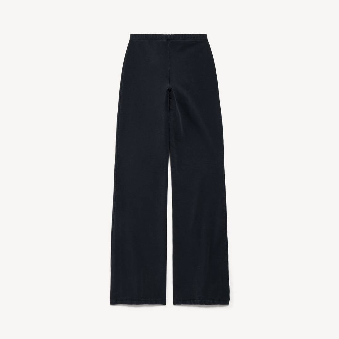 Pantalones deportivos con vuelo y lazo para mujer en negro desgastado