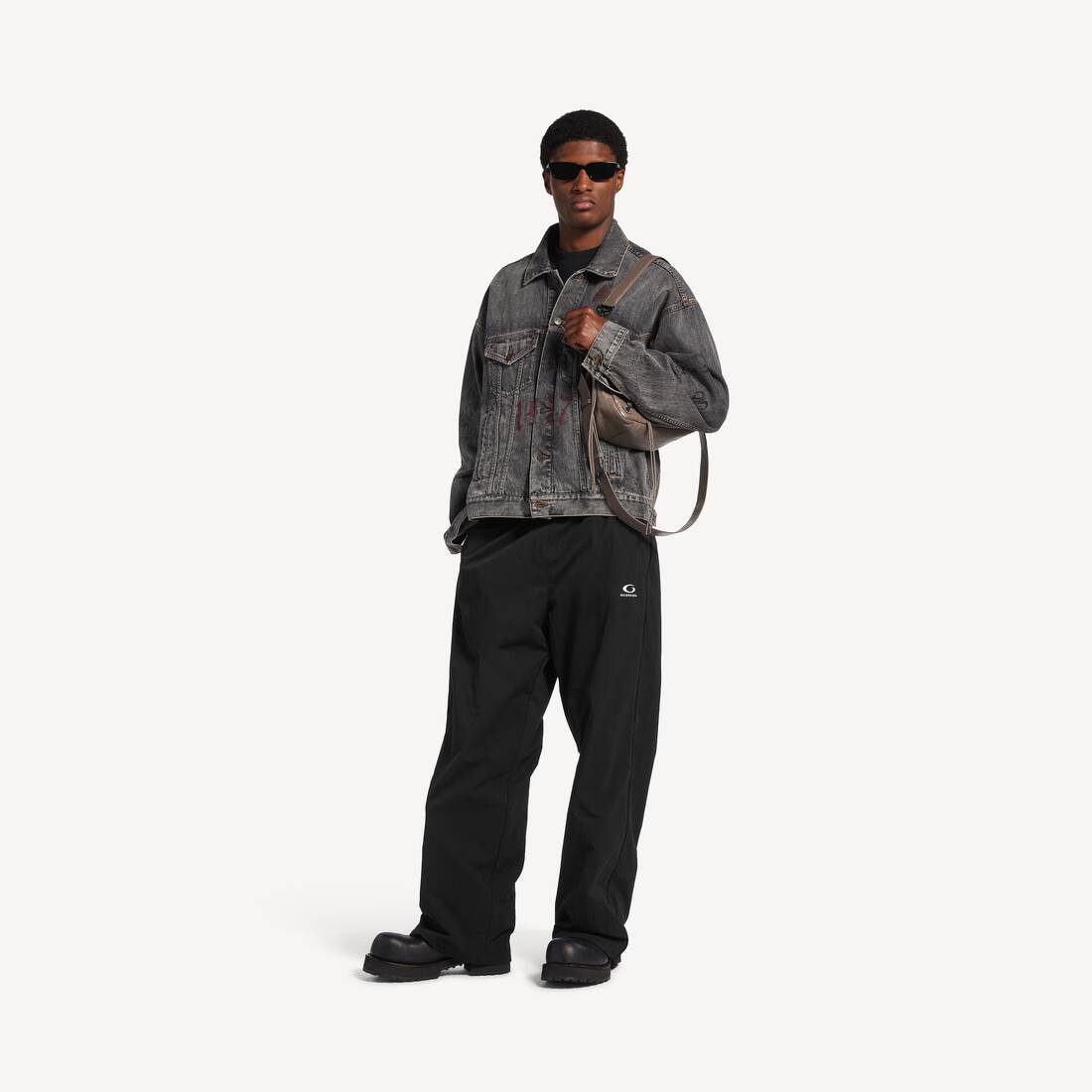 Pantalones de chándal para hombre en negro