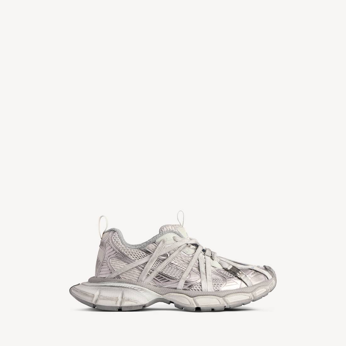 Zapatilla B de cordones extremos para mujer 3XL en gris