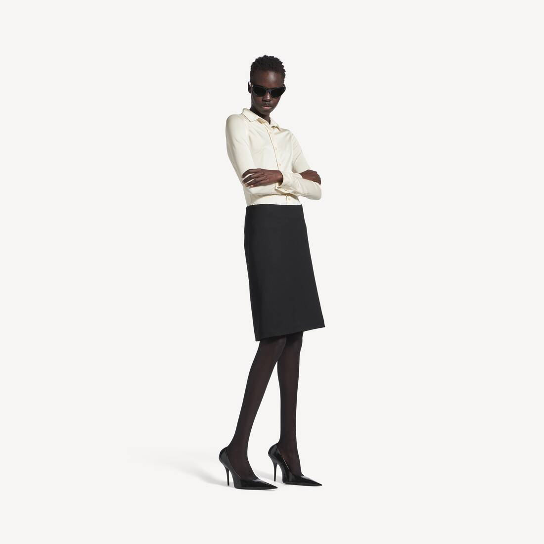 Falda Midi para Mujer en Negro