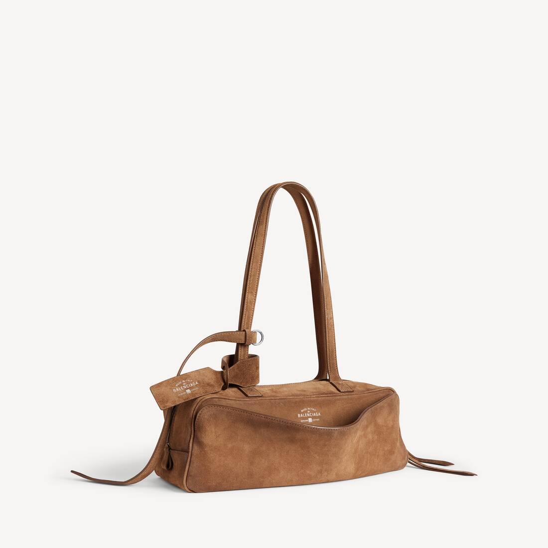 Bolso de bolos para mujer Carrie pequeño en camel