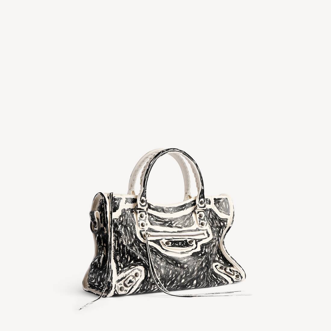 Bolso Le City Mediano para Mujer en Blanco Nieve/Negro