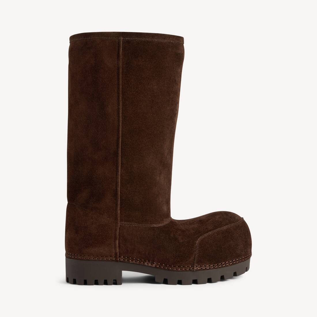 Bota alta de piel de Alaska para mujer en color café claro
