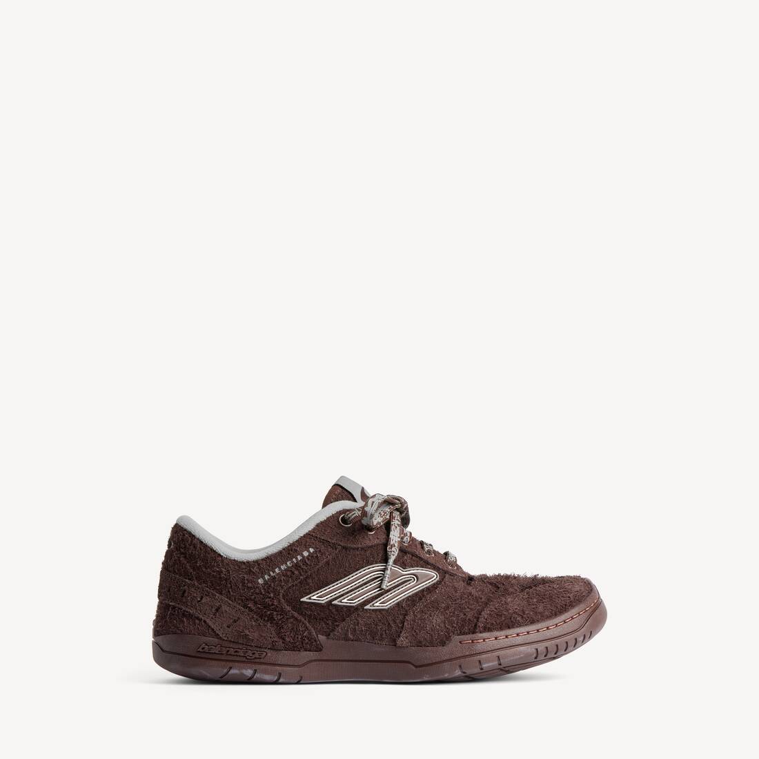 Zapatilla de hombre Hamptons en ante oscuro marrón/gris