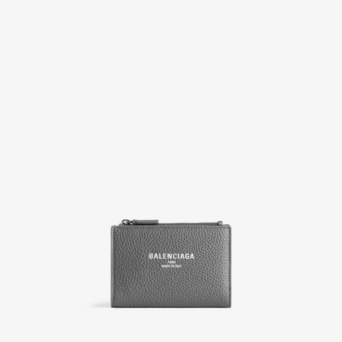 Porta tarjetas vertical de crédito para hombre en gris