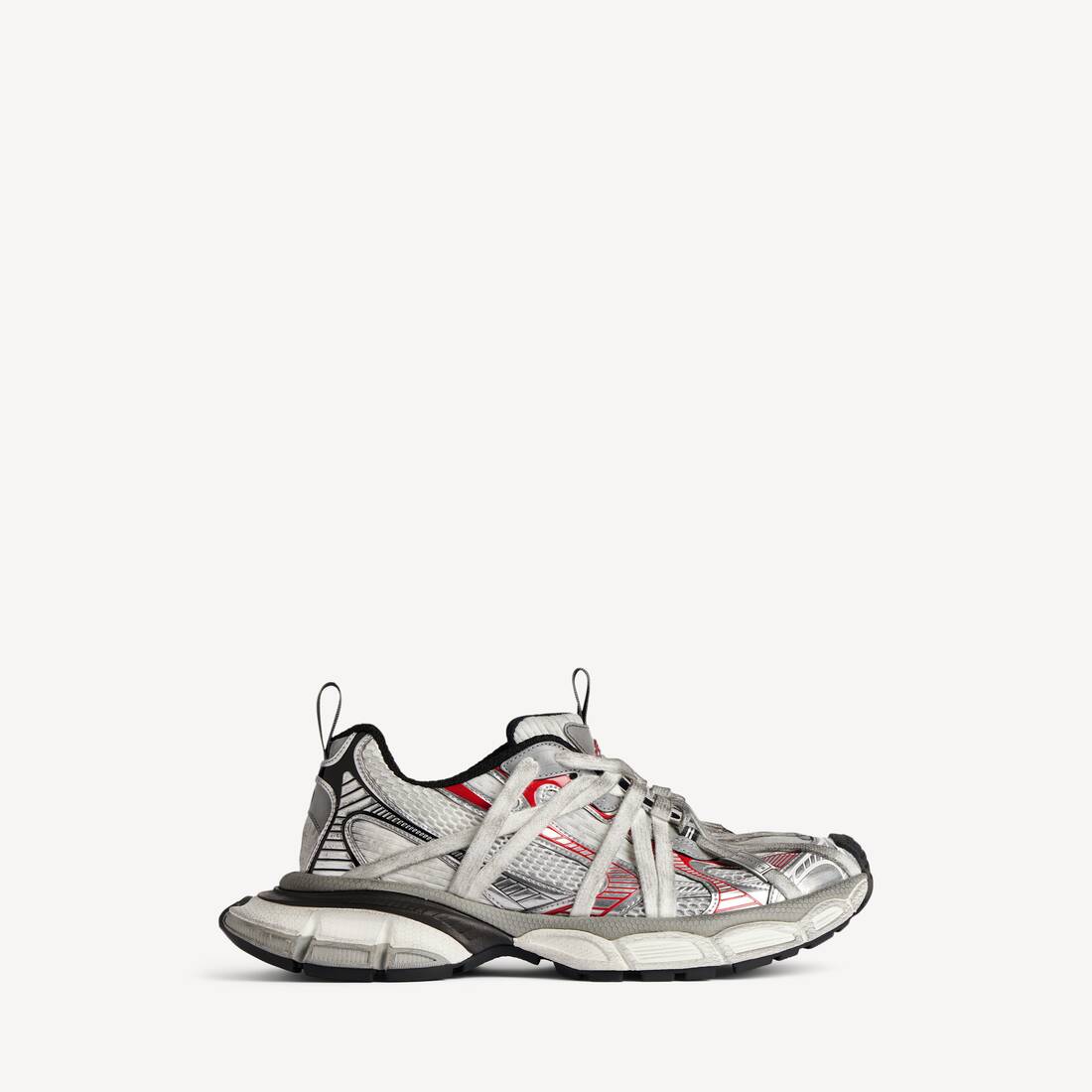 Zapatilla para hombre 3xl Extreme Laces B en gris/plata/rojo/negro