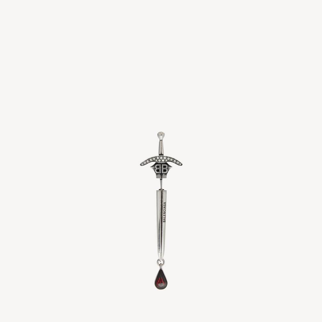 Aretes de Espada Gótica en Plata