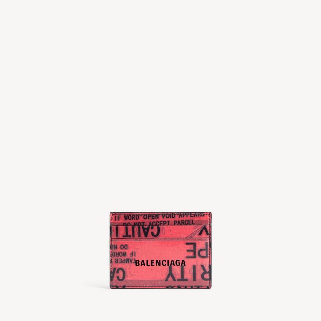 Porta tarjetas tipo cinta para hombre en negro/rojo