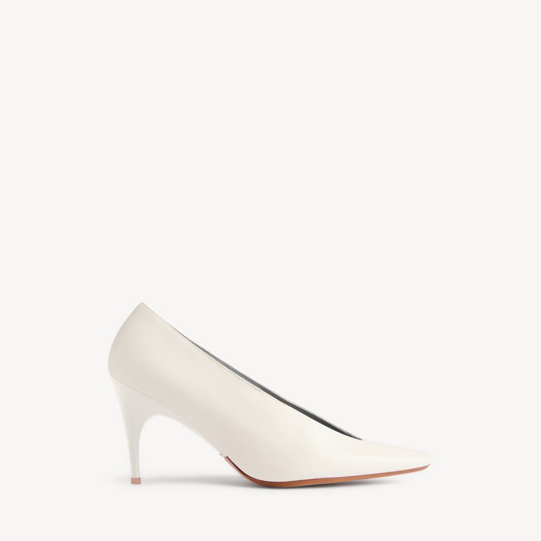 Zapato de tacón Duchesse para mujer en blanco nieve