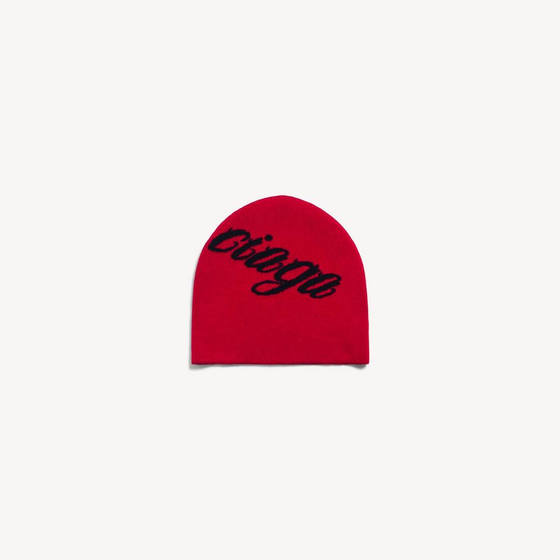Gorro Big B para hombre en rojo/negro
