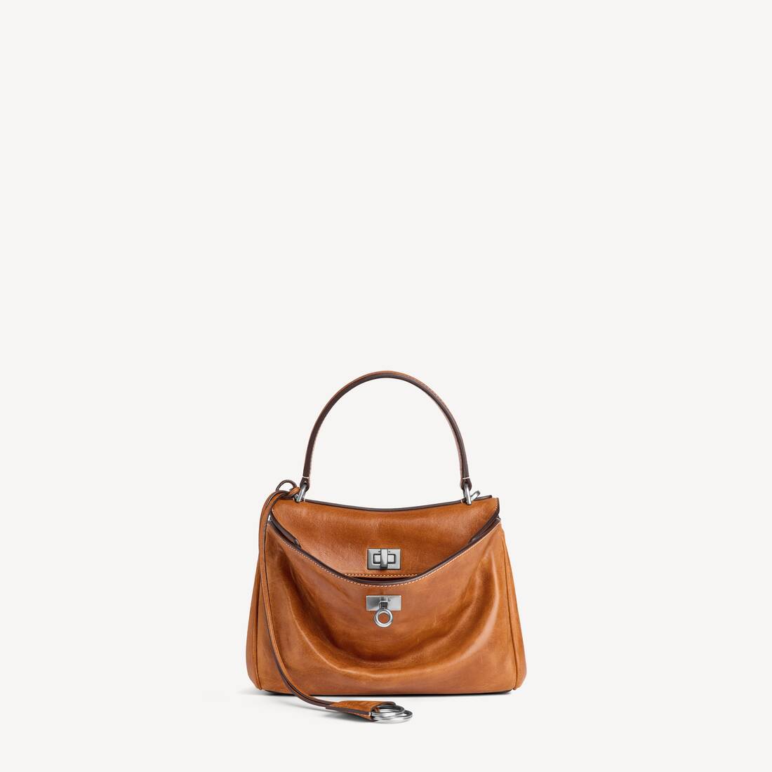 Bolso de Rodeo Mini para Mujer en Tonos Beige con Temática Vaquera