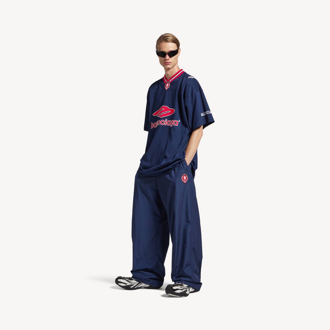 Pantalones de chándal de fútbol para hombre en nuevo navy oscuro