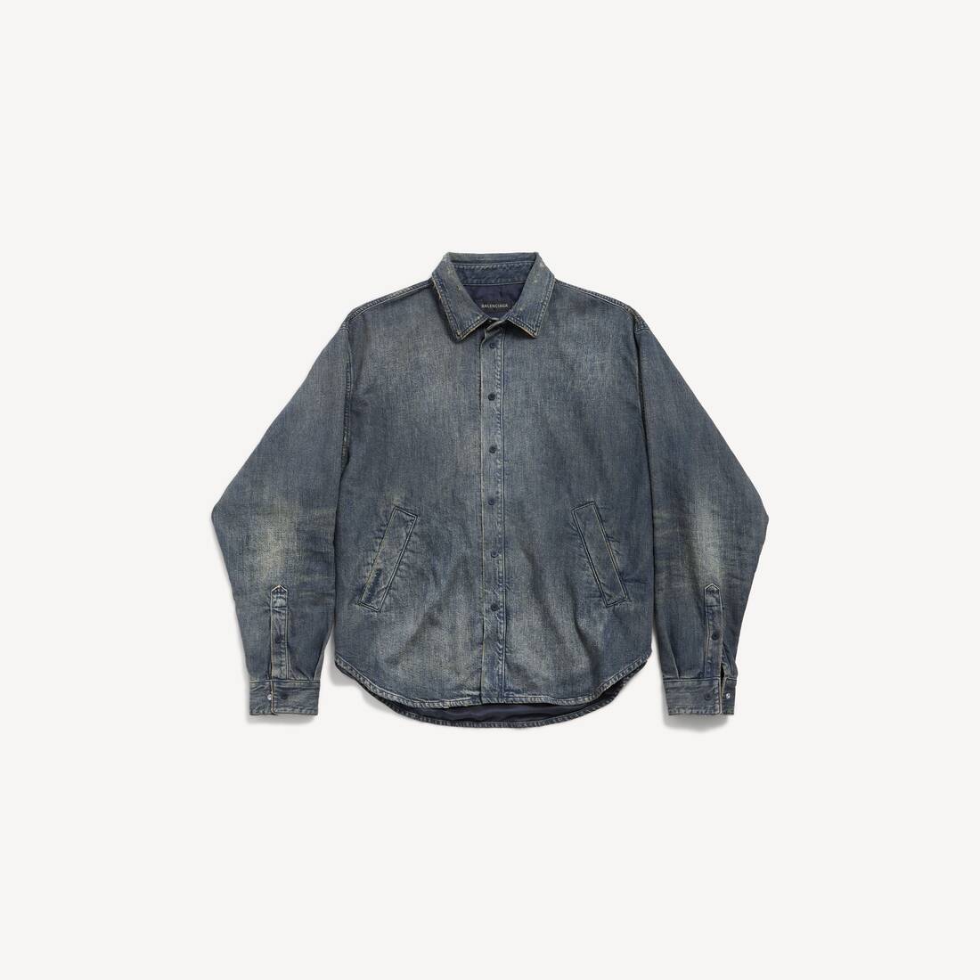 Camisa de mezclilla para hombre en azul