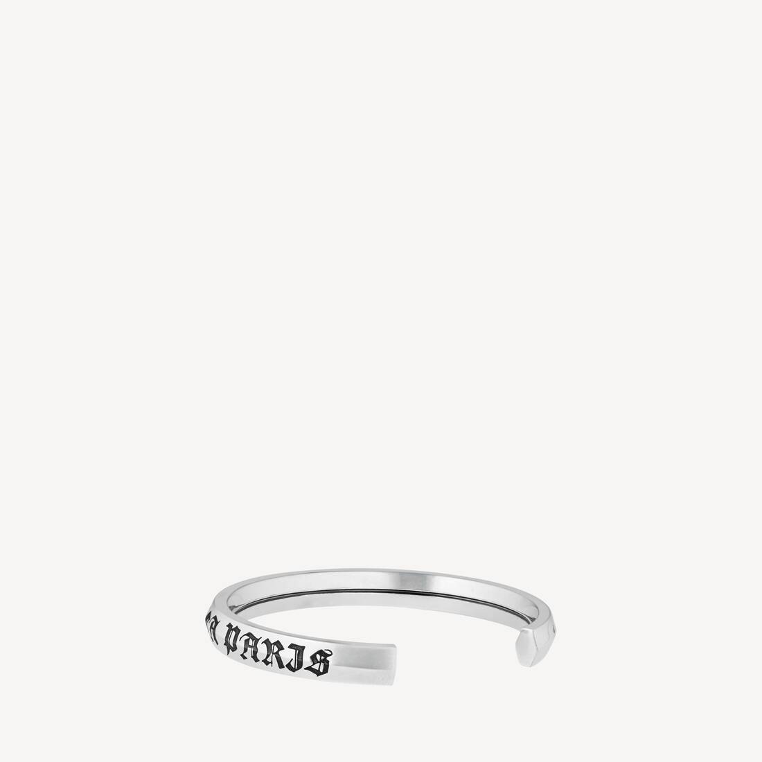 Pulsera Melrose para hombre en plata antigua