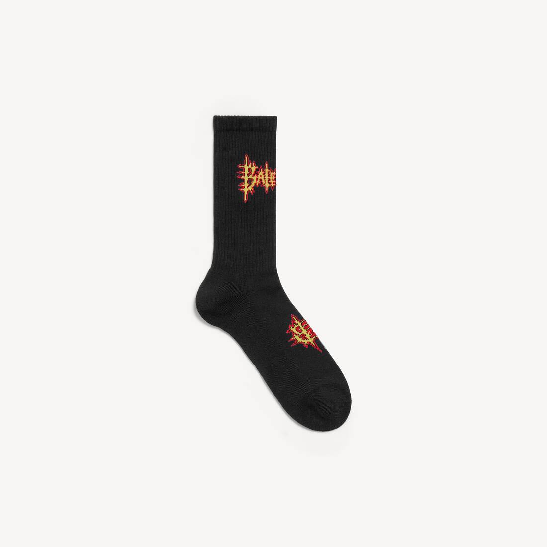 Calcetines Balenciaga Sacré Cœur para hombre en negro/amarillo