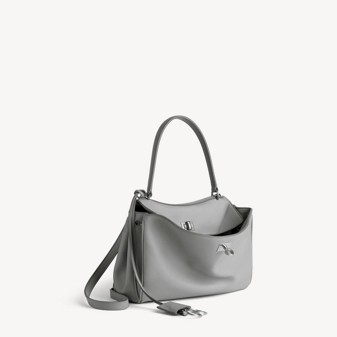 Bolso de Rodeo para Mujer Pequeño en Gris Nube