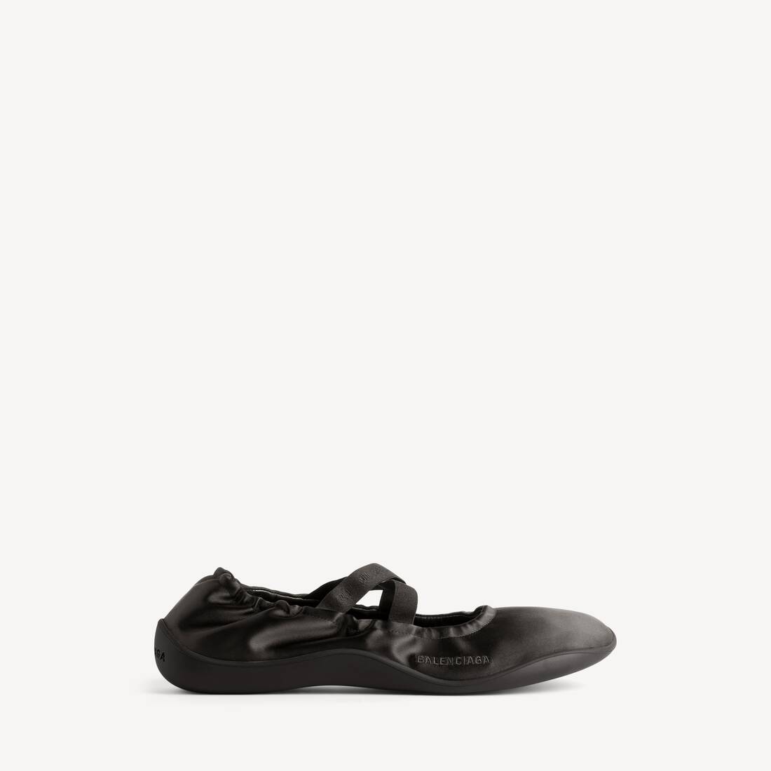 Zapatillas de bailarina planas para mujer en negro
