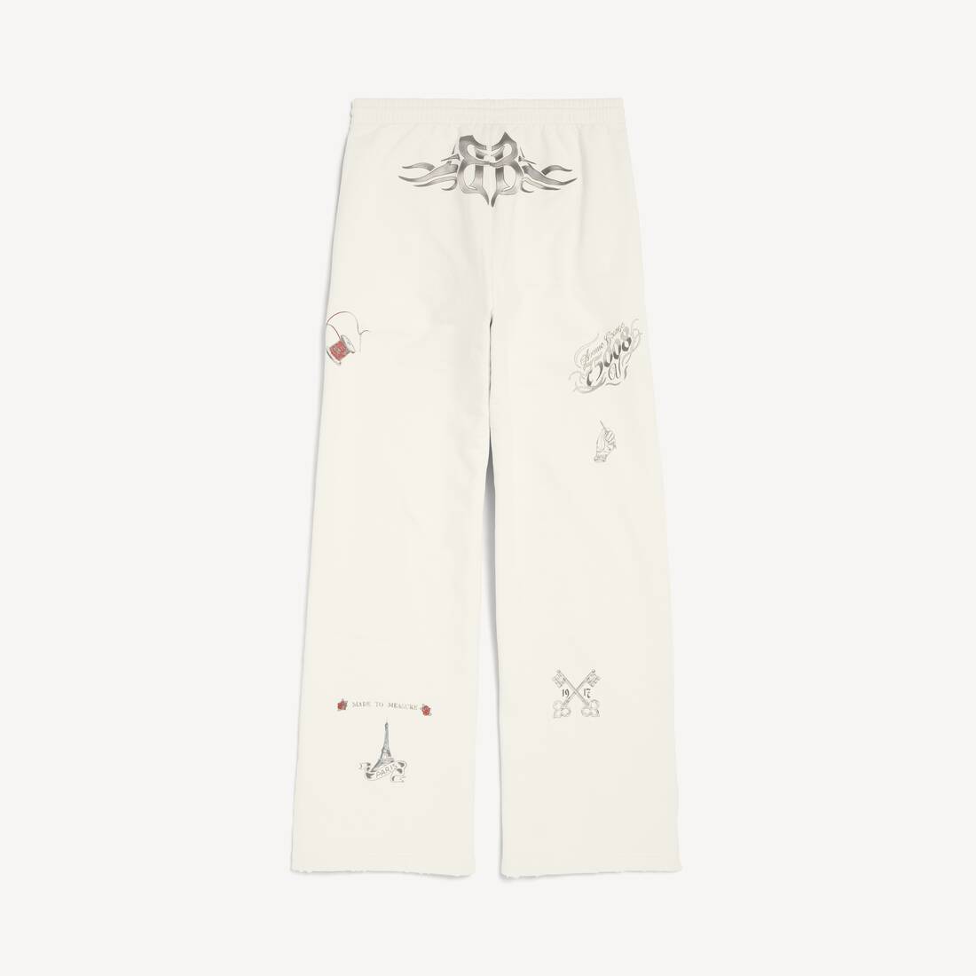 Pantalones de chándal holgados para hombre en crema