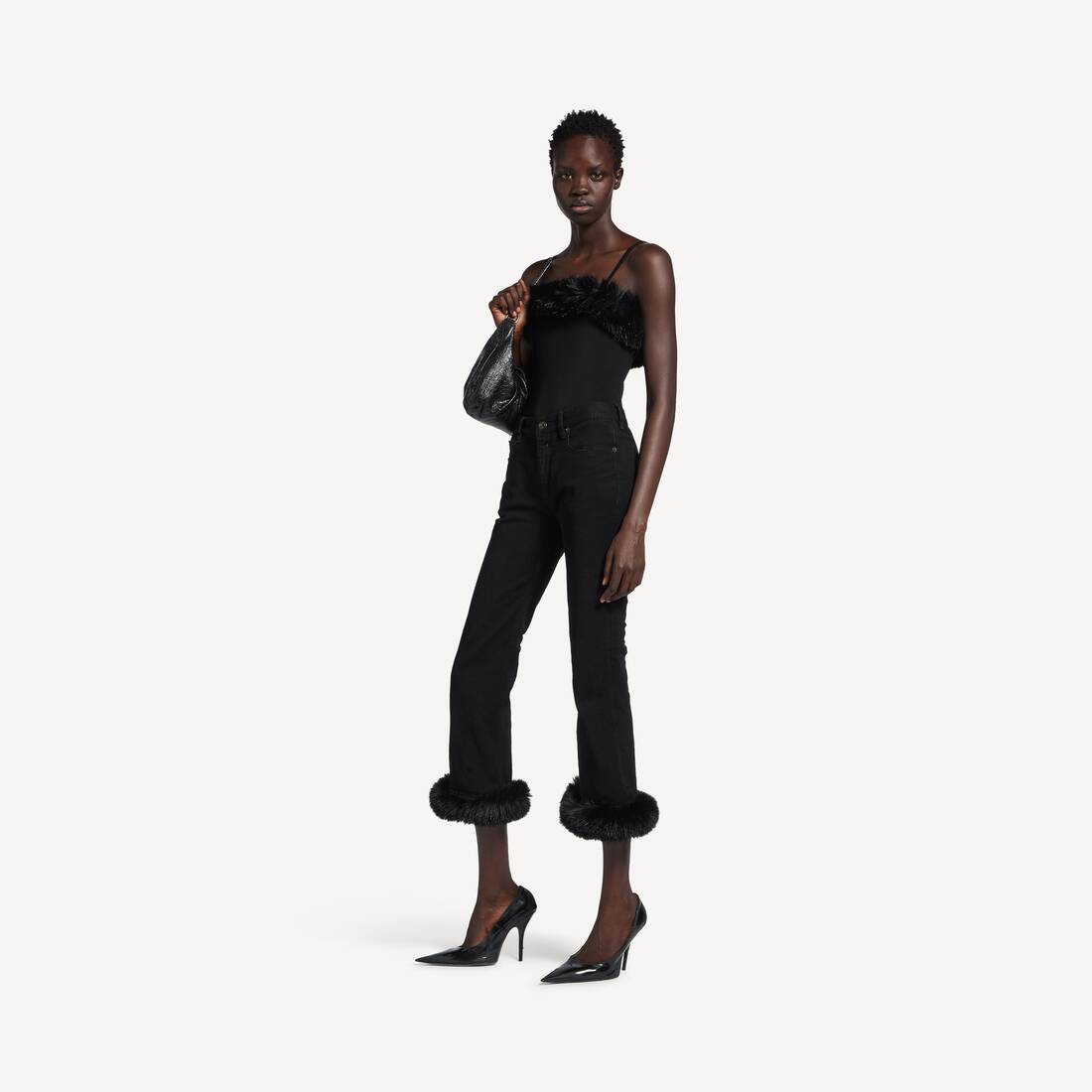 Top de tirantes para mujer en negro