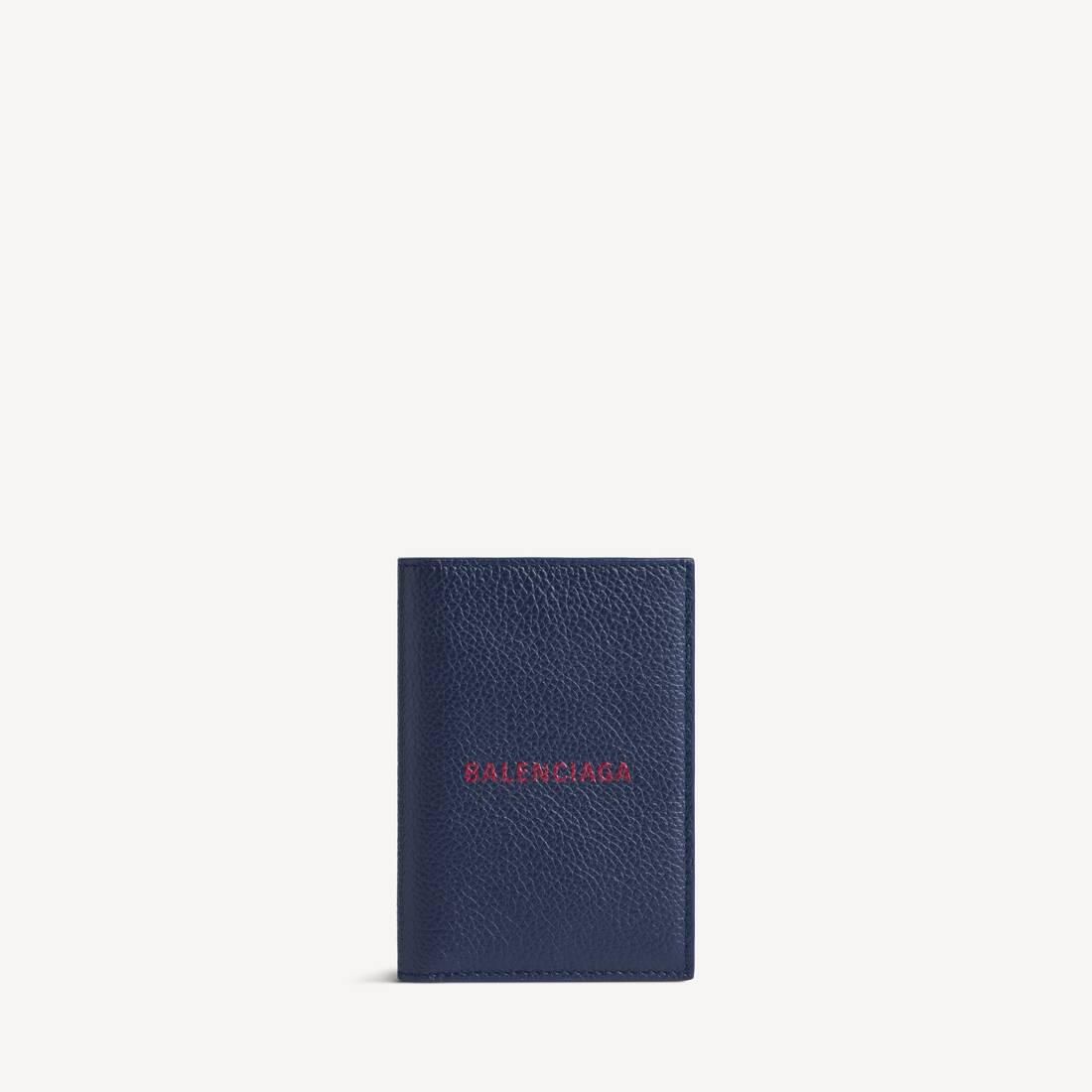 Billetera Vertical para Hombres en Azul Marino/Granate