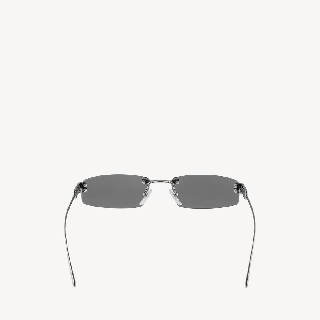 Gafas de sol rectangulares para mujer en plata claro