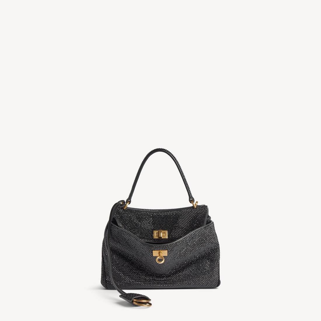 Bolso Mini Rodeo para Mujer con Cristales en Negro
