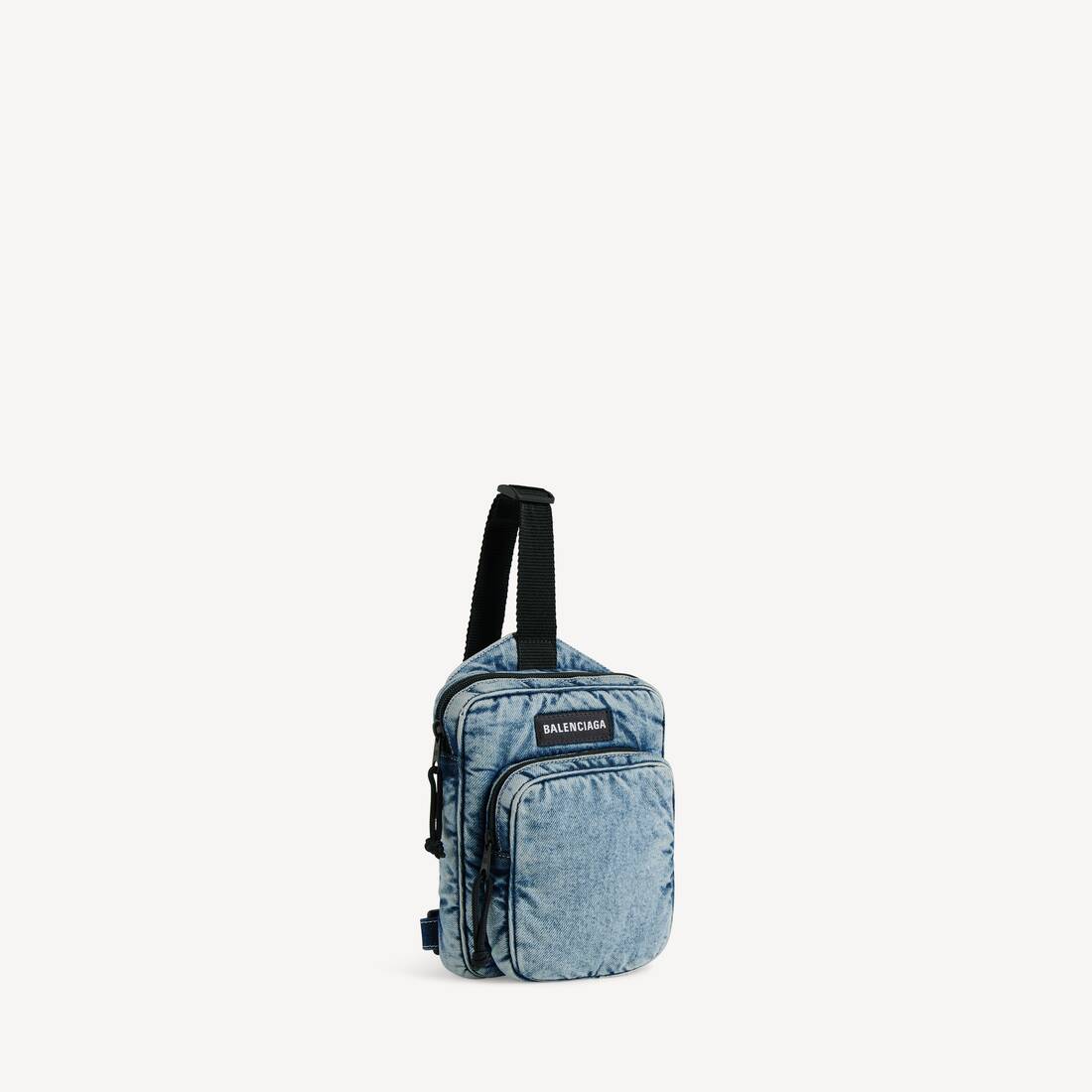 Bolso bandolera mensajero Explorer para hombre en azul desgastado