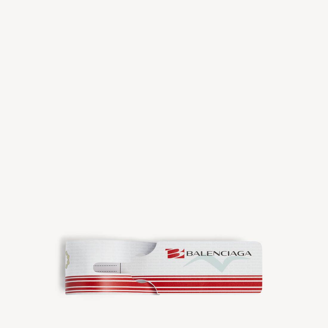 Charme/llavero Luggage Swing en blanco/rojo