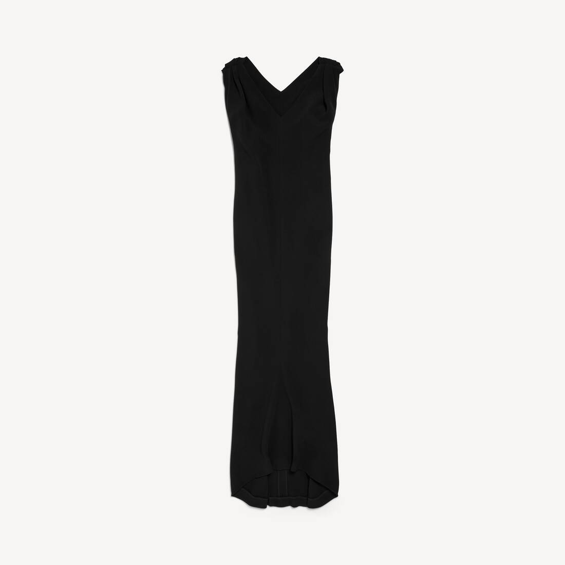 Vestido largo tipo bolso para mujer en negro