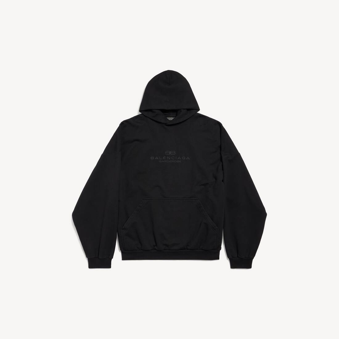 Sudadera para Hombres BB Garderobe de Gran Tamaño en Negro