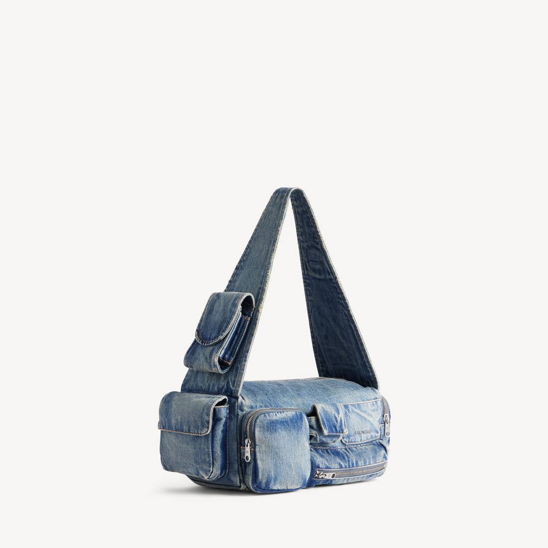 Bolsa bandolera Superbusy para hombre pequeña en azul