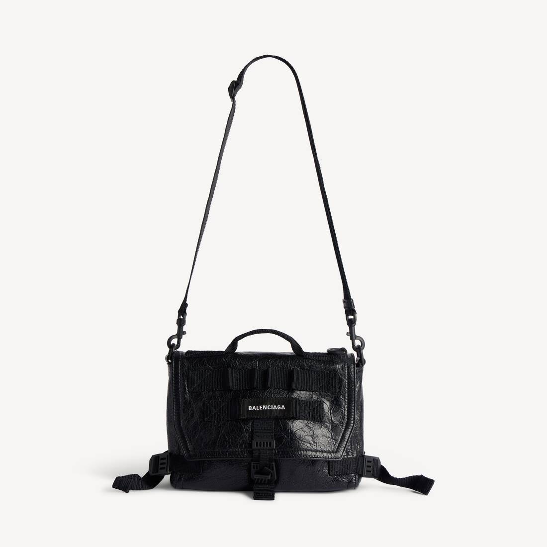 Bolso bandolera pequeño para hombre en negro