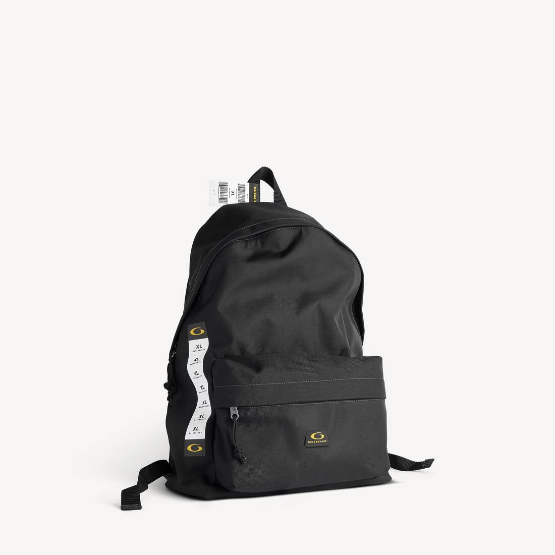 Mochila de explorador para hombre en negro/amarillo/blanco