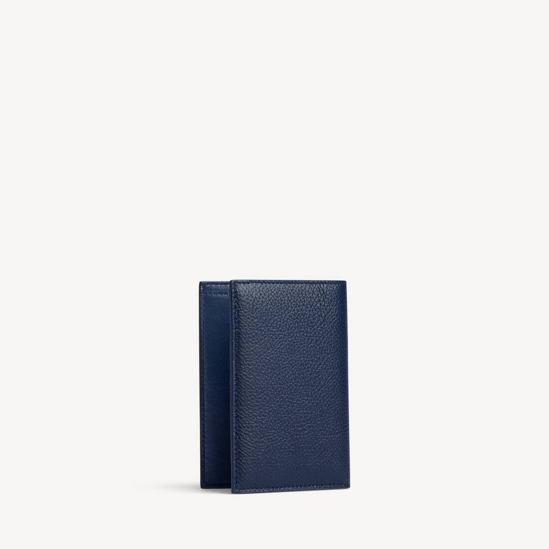 Billetera Vertical para Hombres en Azul Marino/Granate