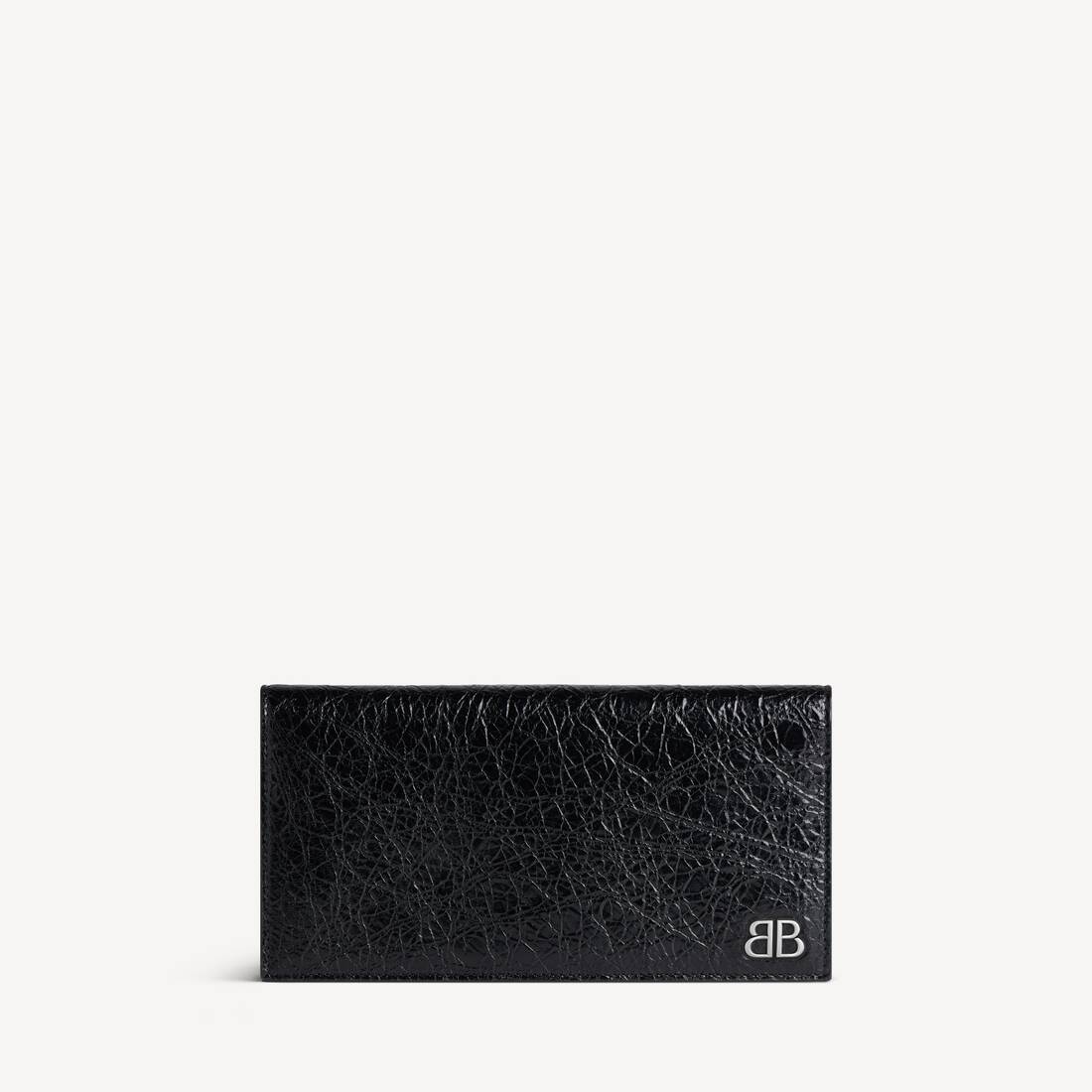 Billetera Vertical Larga para Hombre en Negro de Monaco