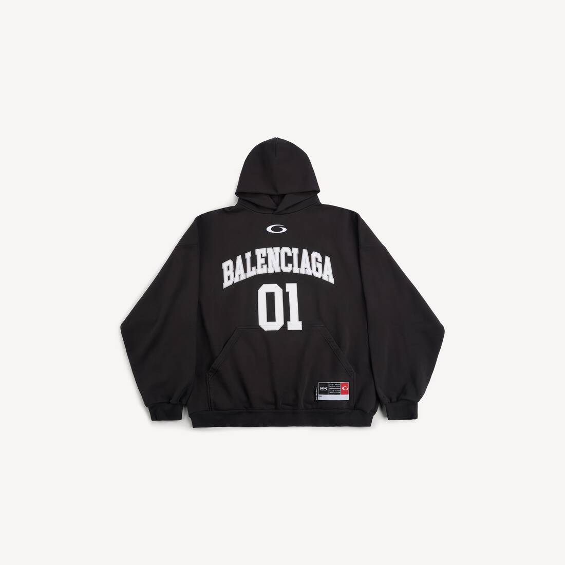 Serie de baloncesto para hombres - Sudadera con capucha talla grande en negro